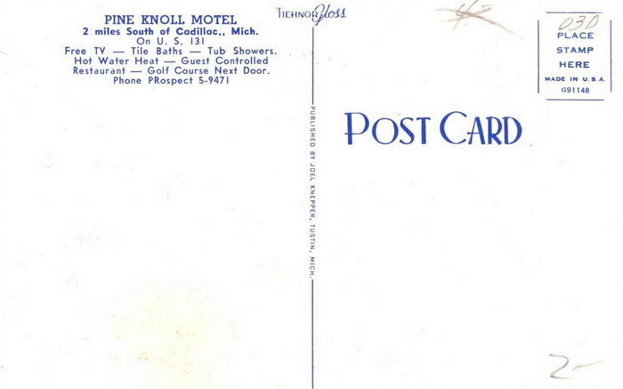 Pine Knoll Motel (Pioneer Motel, Pioneer Apartments) - Old Postcard Photo (newer photo)
